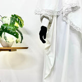 White Kaftan Abaya Khimar Set